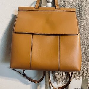 Brown leather, Tory Burch, backpack, purse